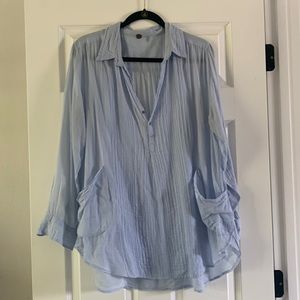 Free People Waverly tunic top blouse shirt s